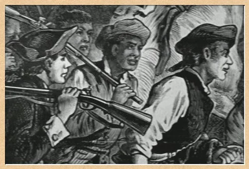 Black militia served along white enlistees, often multiple times.