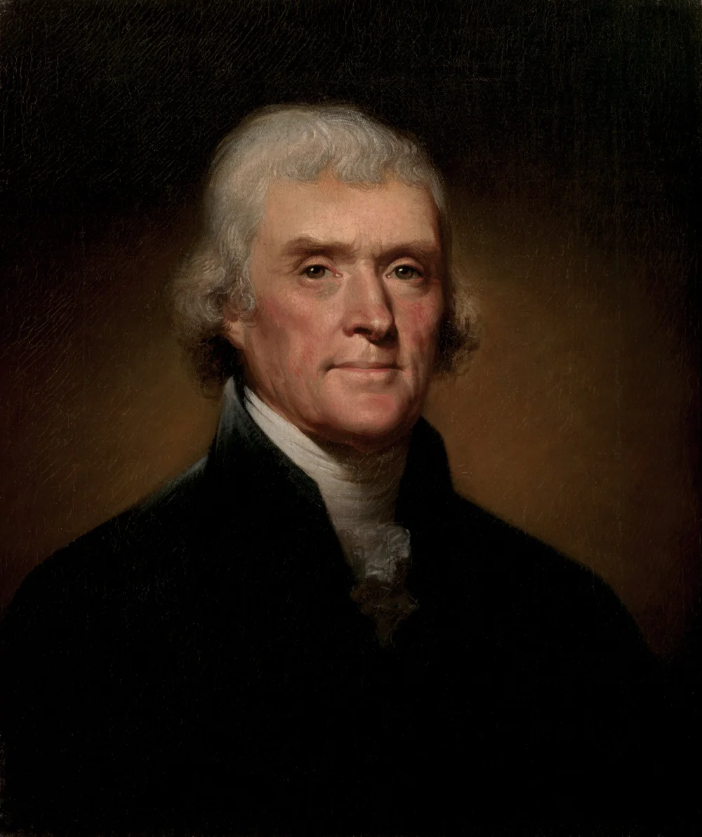 Official presidential portrait of Jefferson by Peale