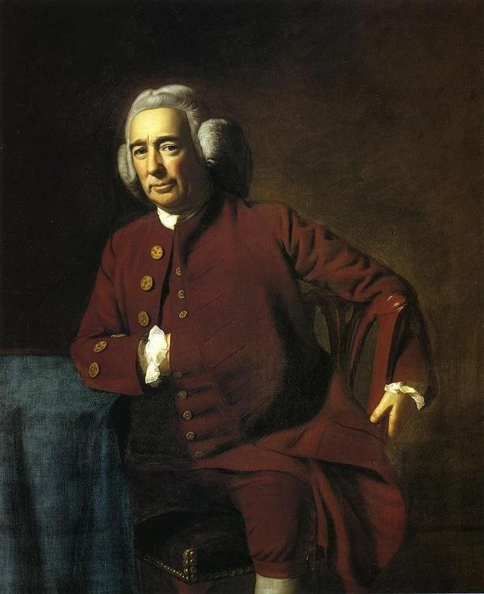 Portrait of Sylvester Gardiner as painted by Copley