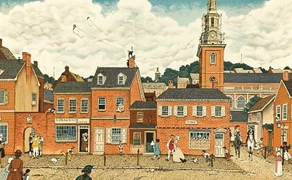 Philadelphia, circa 1787 Courtesy of Wikipedia Commons