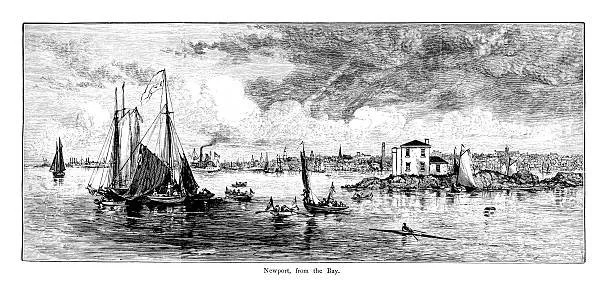 Illustration of early Newport, RI