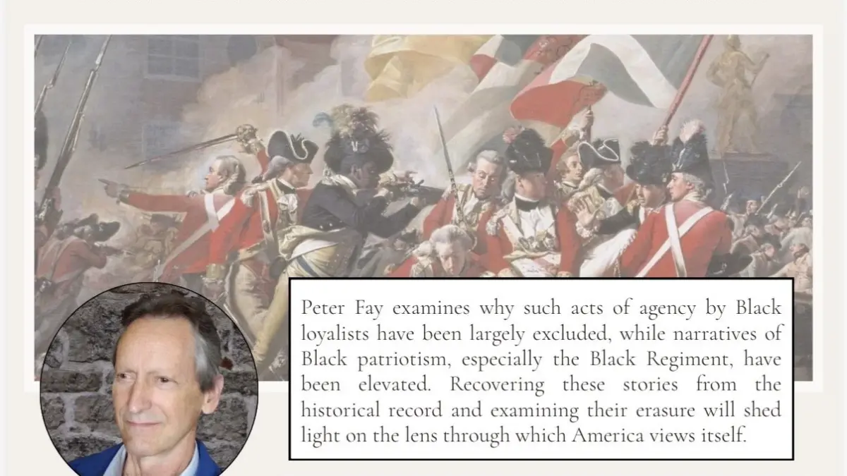 Jamestown historian Peter Fay : The Untold Story: Rhode Island African Americans as Loyalists